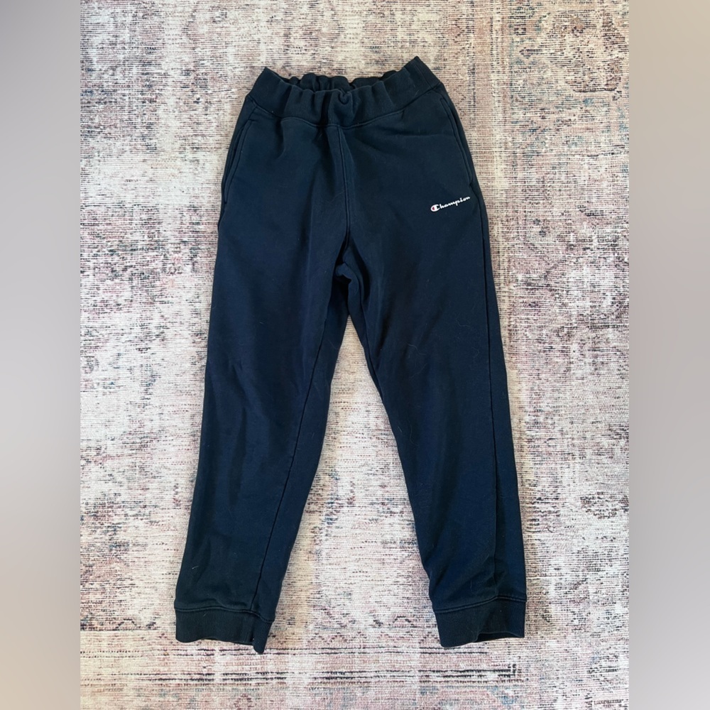 Champion Black Sweatpants Joggers Elastic Waist